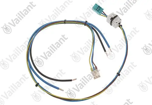 Vaillant Kabelbaum mit mehreren Drähten in verschiedenen Farben und Steckverbindern für die elektrische Leistungsverteilung.